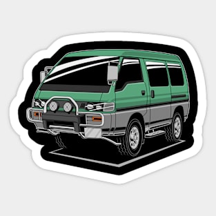 Jdme green delica classic Sticker